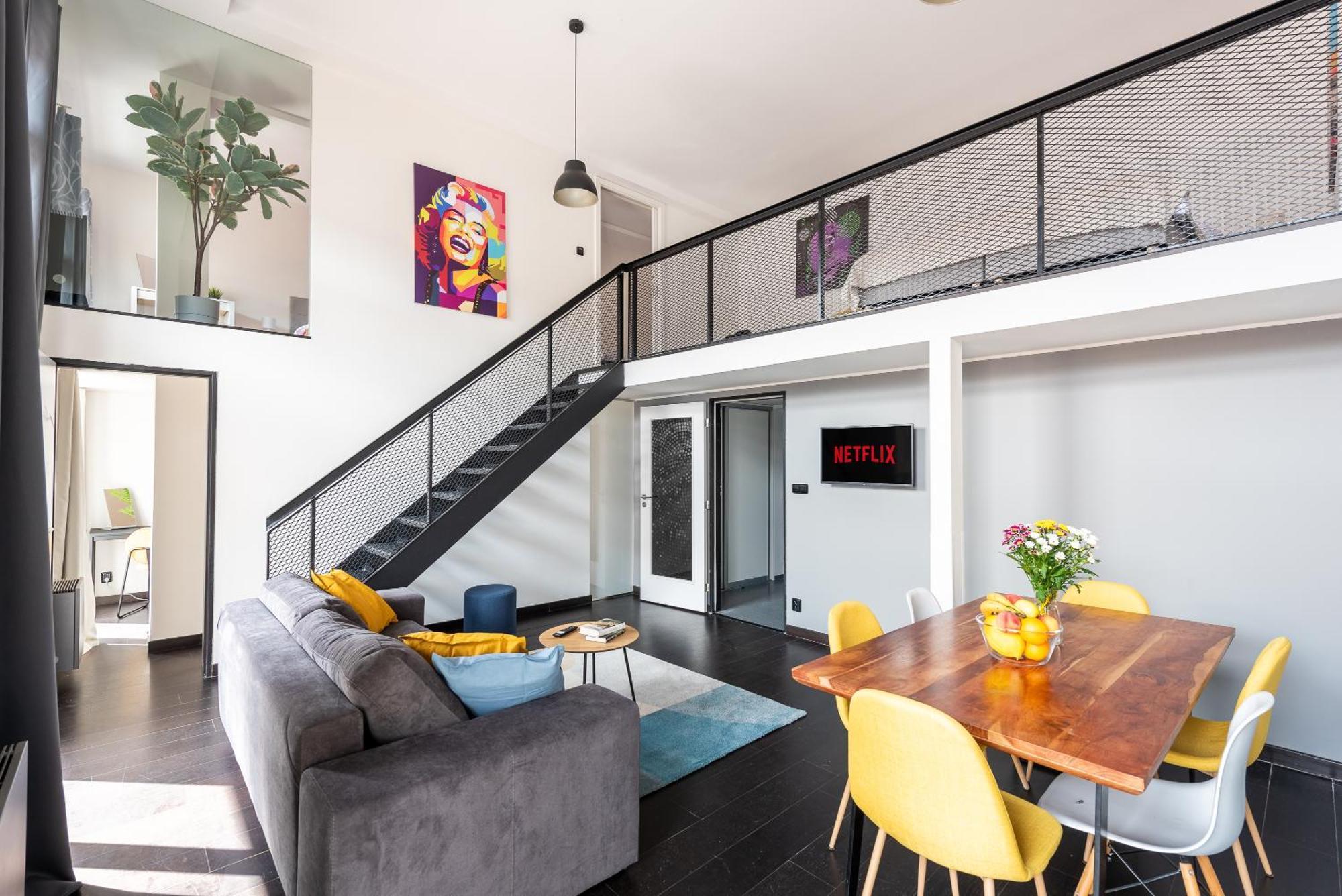 פראג 2-Level Apartments On Krizikova Near The Metro מראה חיצוני תמונה